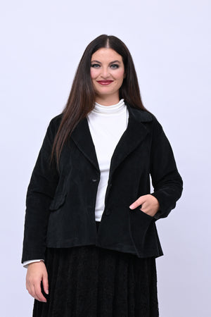 Blazer velluto - Nero