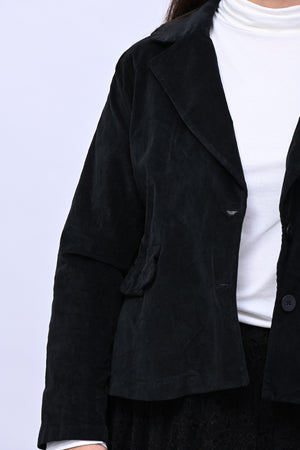 Blazer velluto - Nero