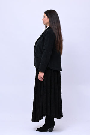 Gonna pizzo ruota - Nero