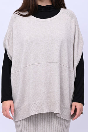 Gilet scatola calda viscosa - Visone
