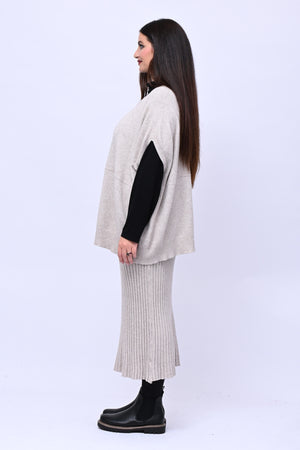 Gilet scatola calda viscosa - Visone