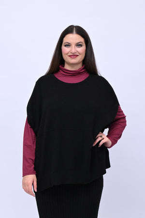 Gilet scatola calda viscosa - Nero