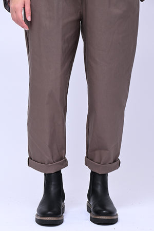 Pantalone bengalina vita alta - Greige
