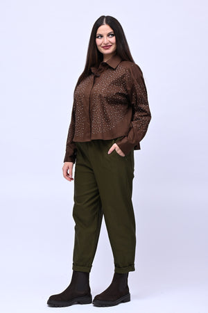 Camicia crop All Stars - Moro