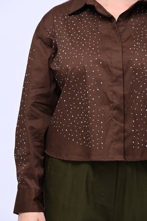 Camicia crop All Stars - Moro