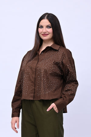 Camicia crop All Stars - Moro