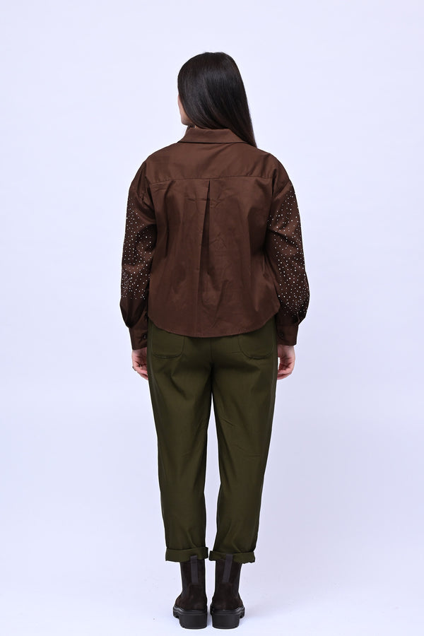 Camicia crop All Stars - Moro