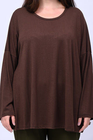 Maglia over calda viscosa - Moro