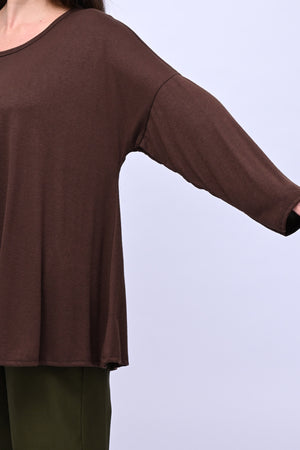 Maglia over calda viscosa - Moro