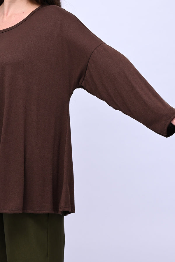 Maglia over calda viscosa - Moro