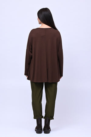 Maglia over calda viscosa - Moro