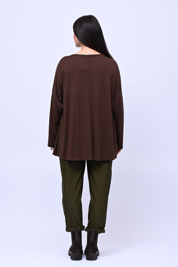 Maglia over calda viscosa - Moro