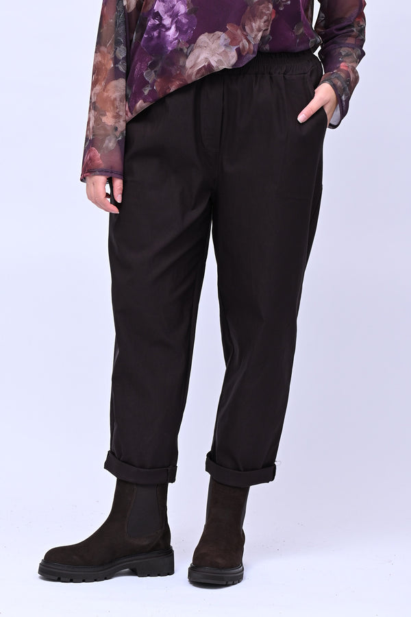 Pantalone bengalina vita alta - Moro