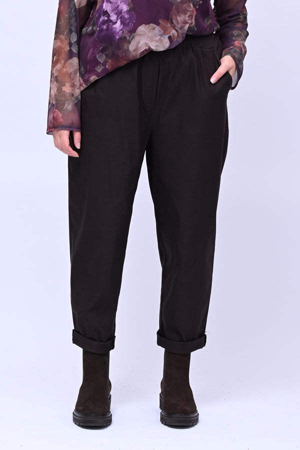 Pantalone bengalina vita alta - Moro
