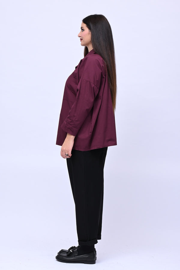 Camicia over tasconi - Vino