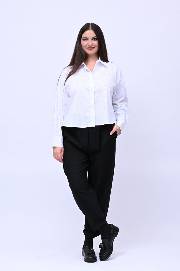 Camicia crop All Stars - Bianco
