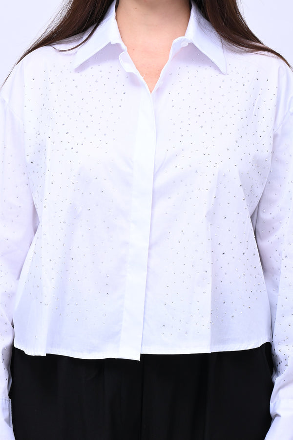 Camicia crop All Stars - Bianco