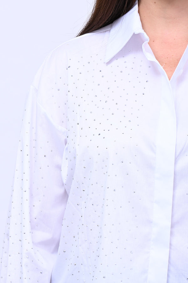 Camicia crop All Stars - Bianco