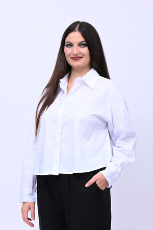 Camicia crop All Stars - Bianco