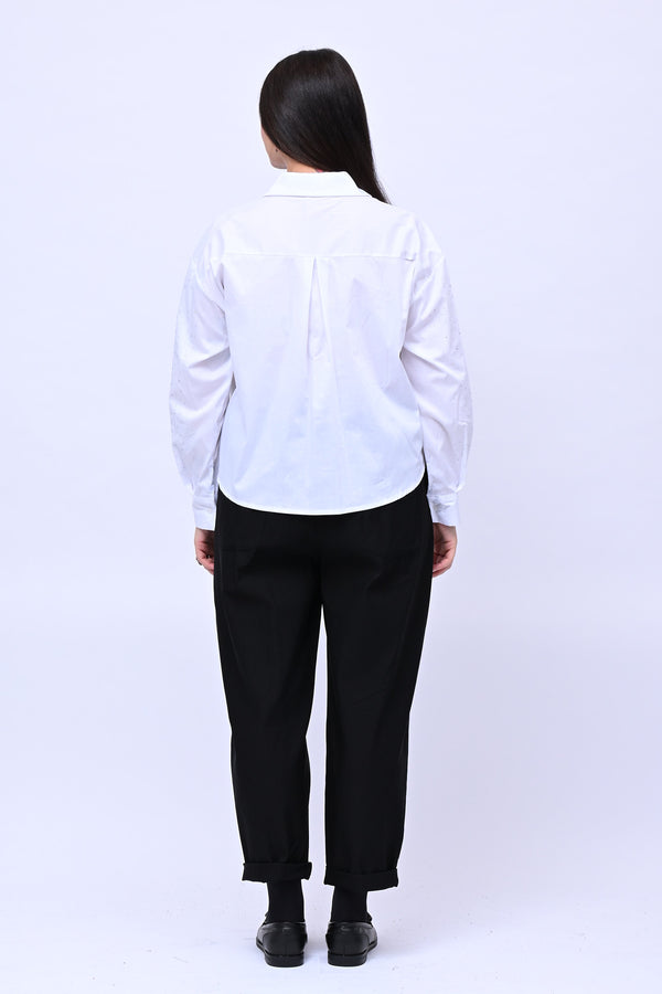 Camicia crop All Stars - Bianco