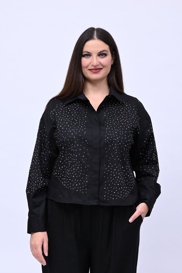 Camicia crop All Stars - Nero