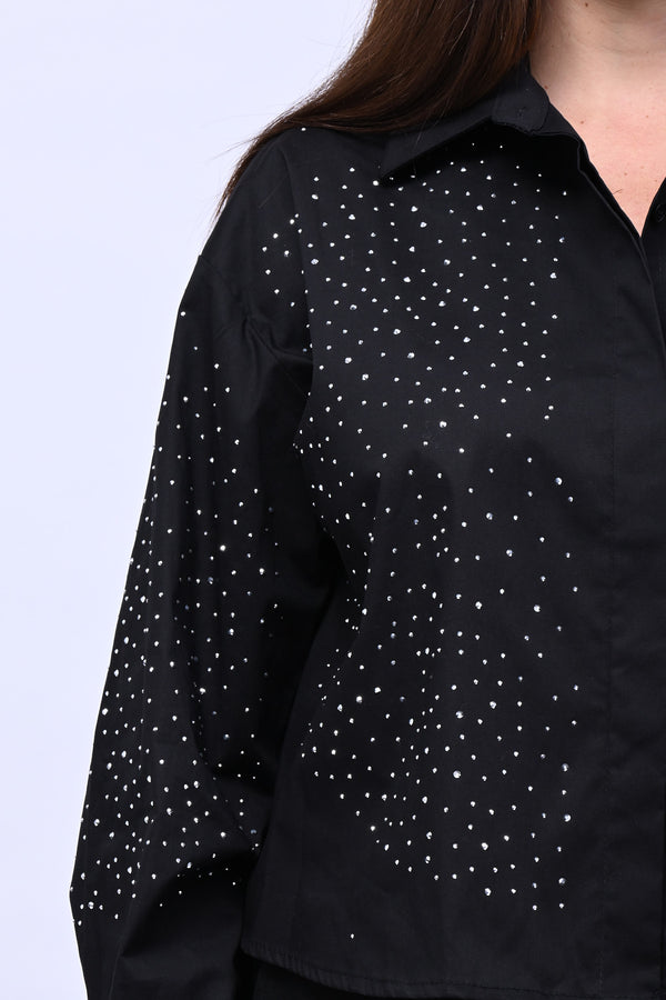 Camicia crop All Stars - Nero