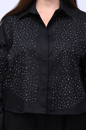 Camicia crop All Stars - Nero