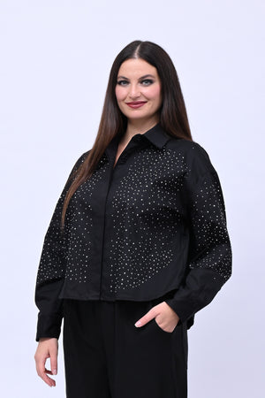 Camicia crop All Stars - Nero