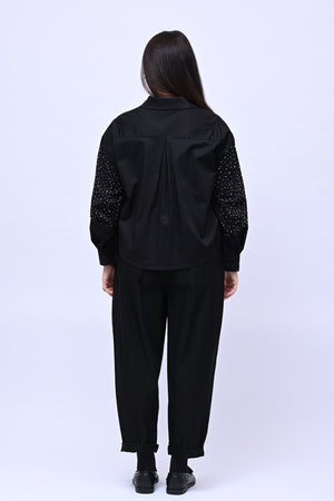 Camicia crop All Stars - Nero