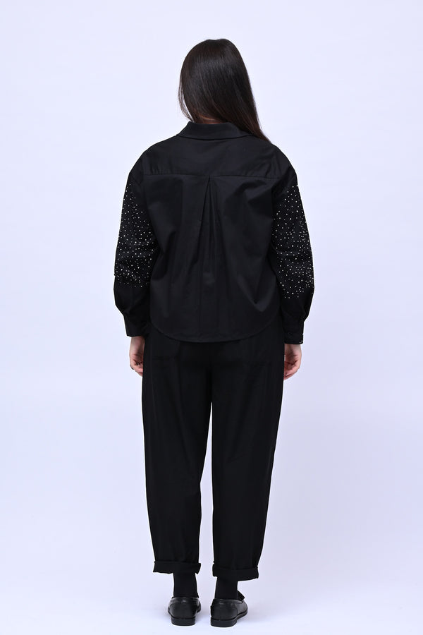 Camicia crop All Stars - Nero