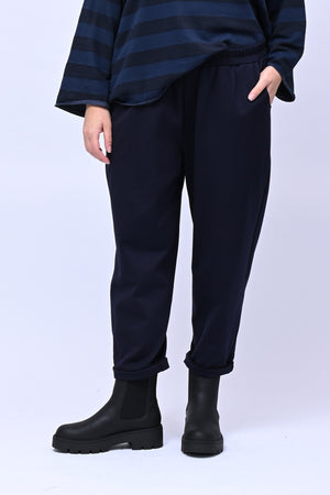 Pantalone punto milano tasche - Blu