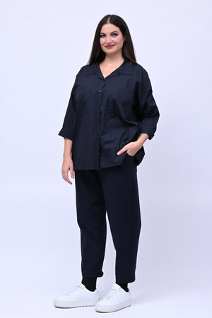 Camicia over tasconi - Blu