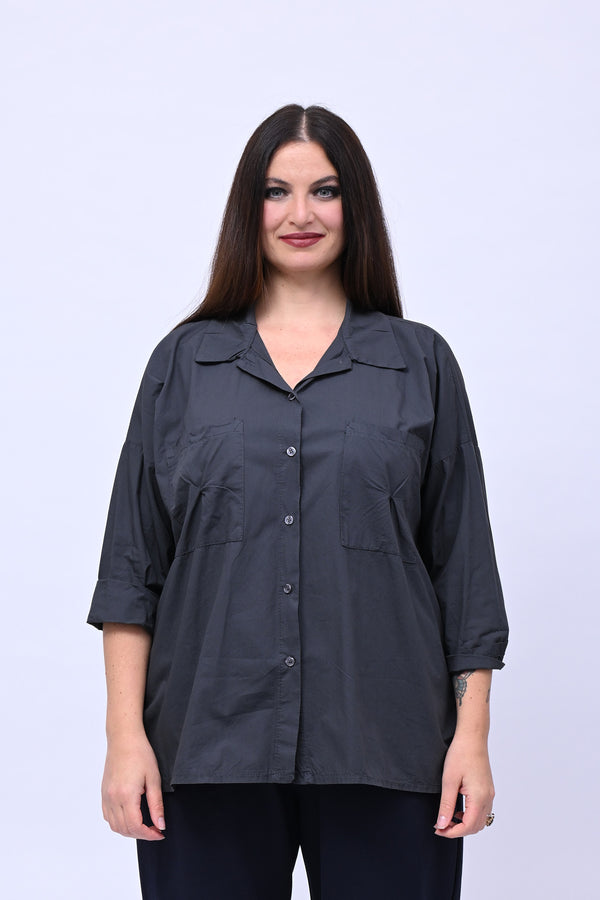 Camicia over tasconi - Piombo