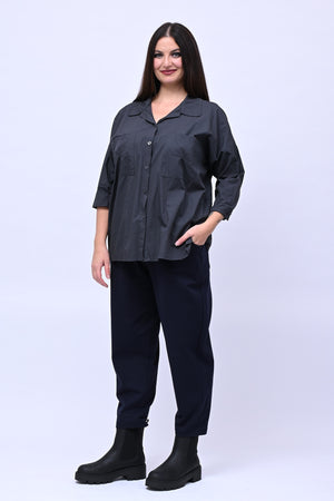 Camicia over tasconi - Piombo