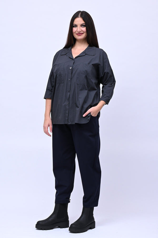 Camicia over tasconi - Piombo