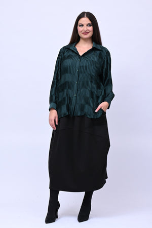 Camicia plissè coda - Verde Gucci
