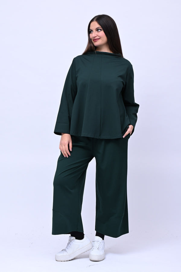 Completo scollo vulcano - Verde bottiglia