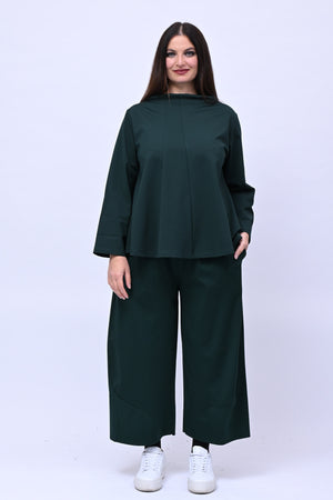 Completo scollo vulcano - Verde bottiglia