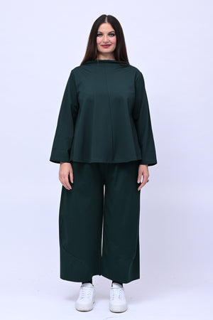 Completo scollo vulcano - Verde bottiglia