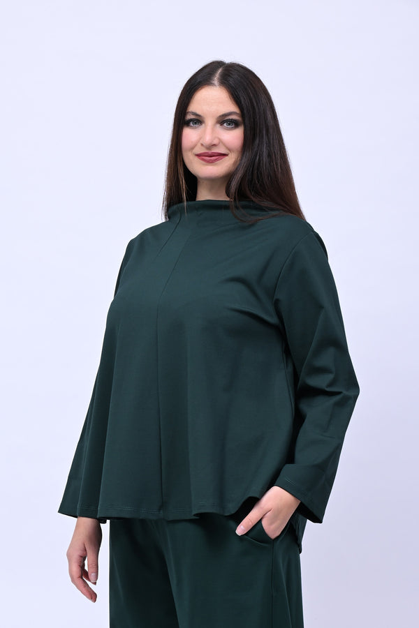 Completo scollo vulcano - Verde bottiglia