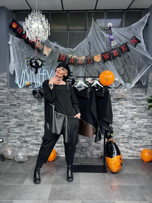 Blusa collo zip - Moro