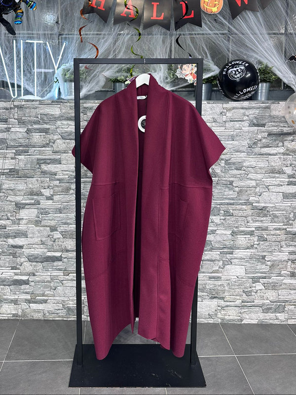 Cappotto over tasche - Vino