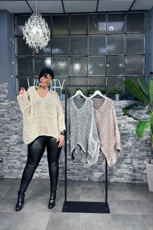 Maxi pull mohair maltinto - Burro