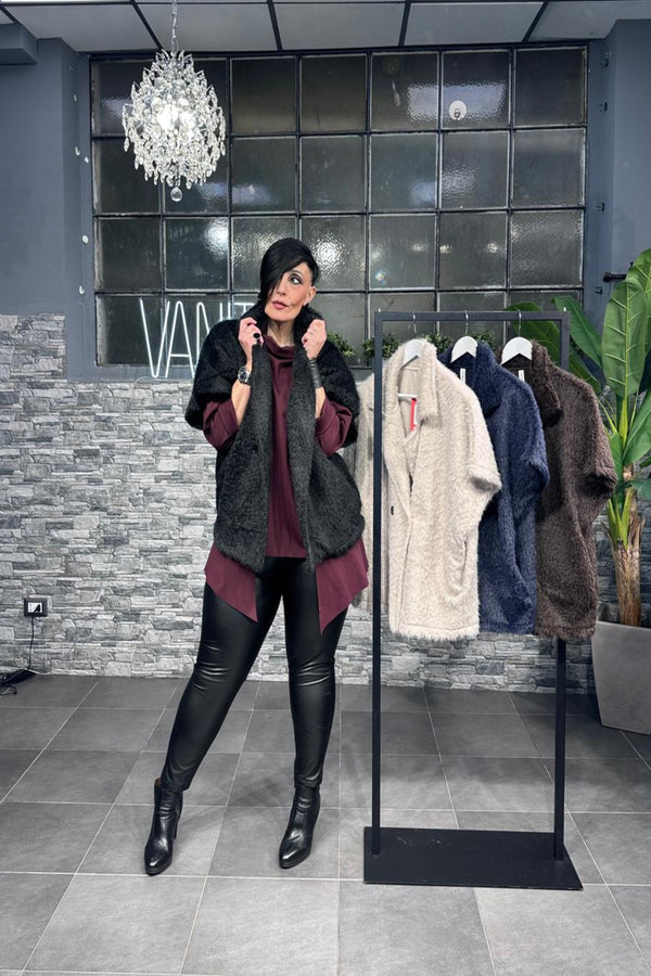 Giacca pelosetta doppio petto - Burro