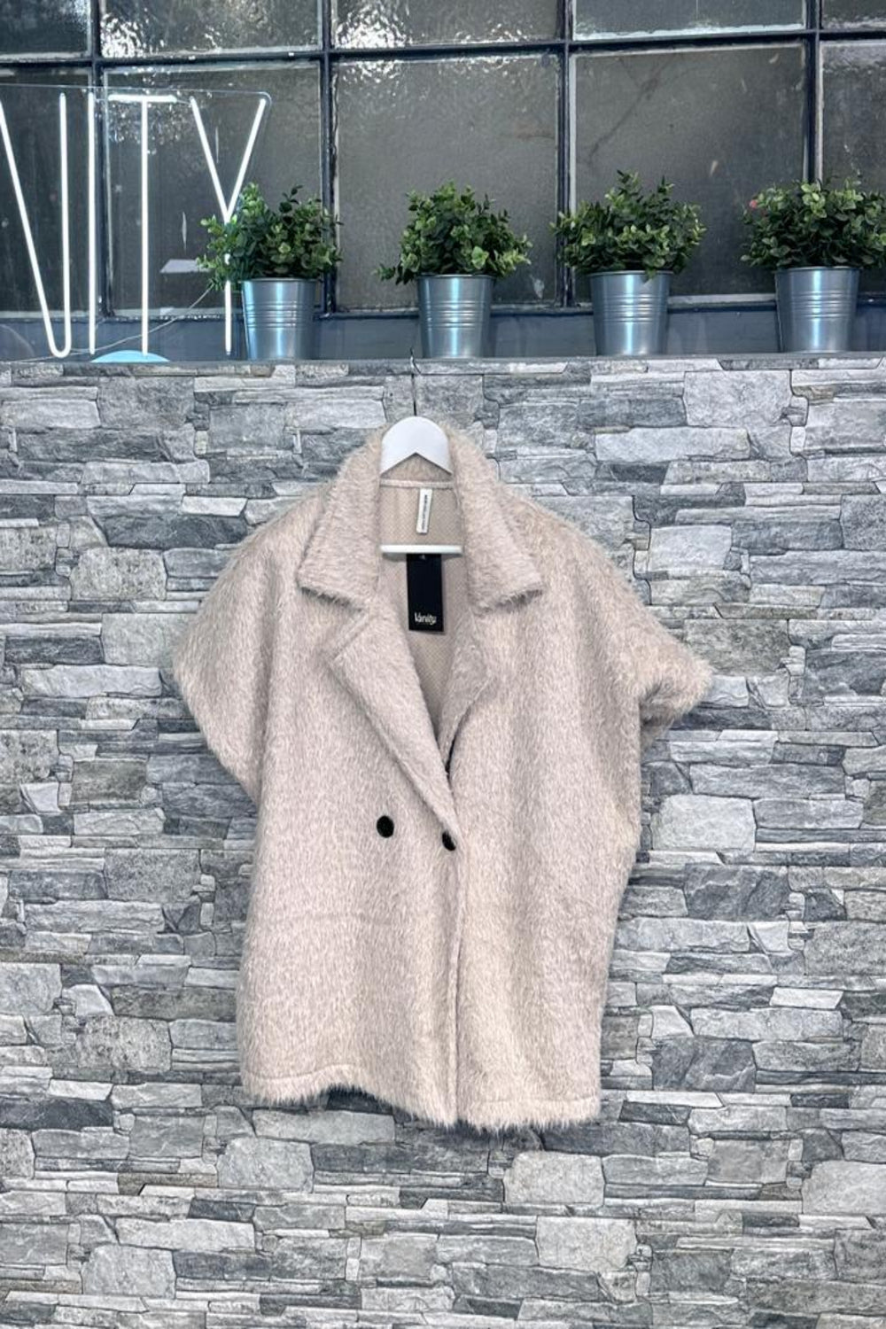 Giacca pelosetta doppio petto - Burro