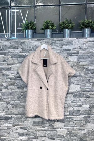 Giacca pelosetta doppio petto - Burro