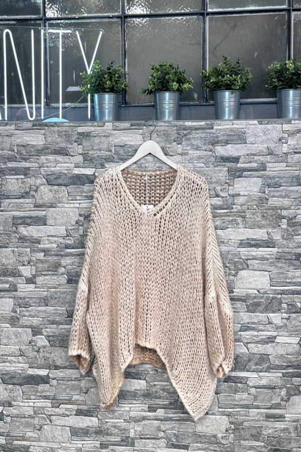 Maxi pull mohair maltinto - Burro