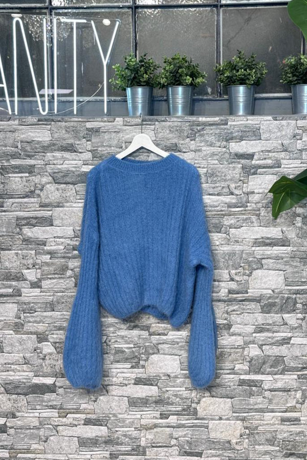 Pull manica palloncino - Cielo