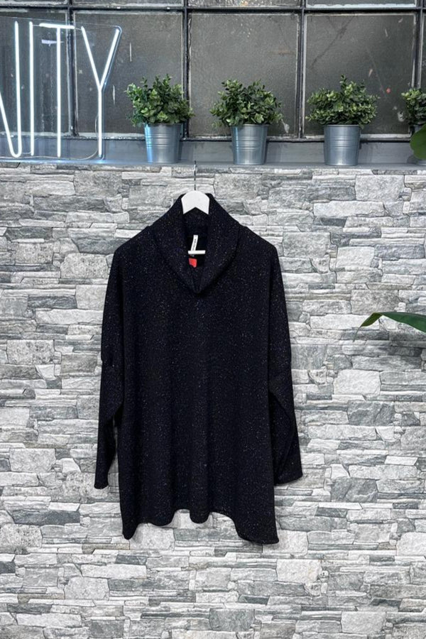 Pull over lurex - Nero