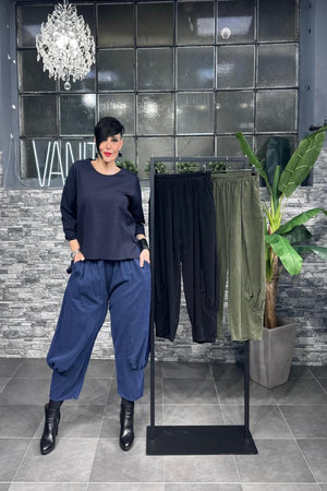 Panta Aladino costine - Verde militare